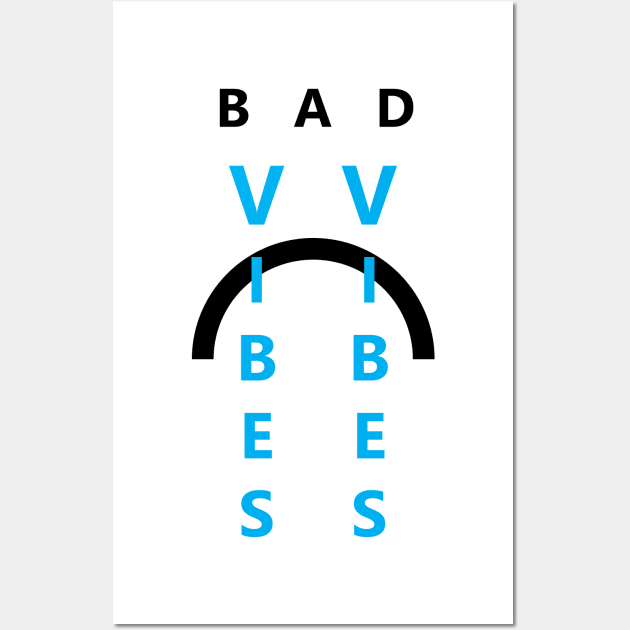 Bad Vibes Only Wall Art by Barkin_MADD